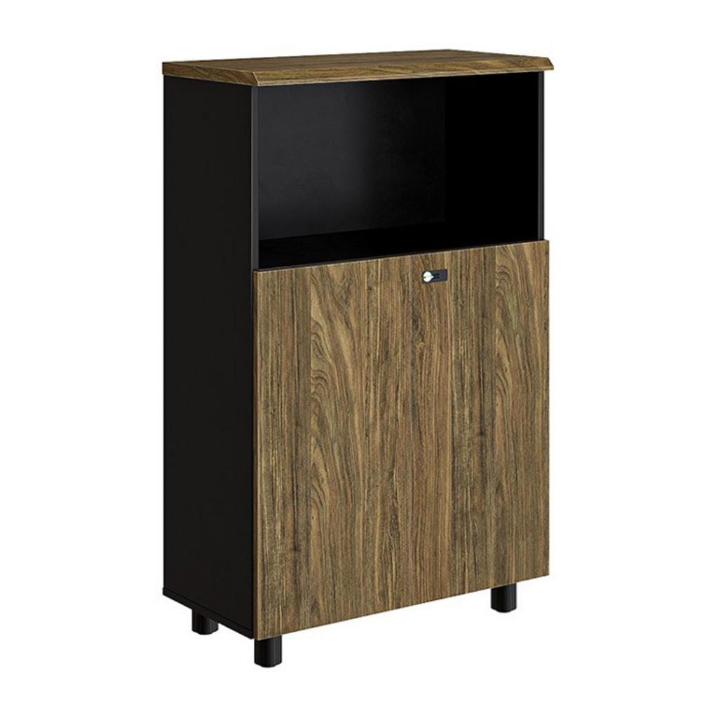 Chi tiết chất liệu Laminate và Melamine trên tủ tài liệu, khóa số và chân tủ ABS