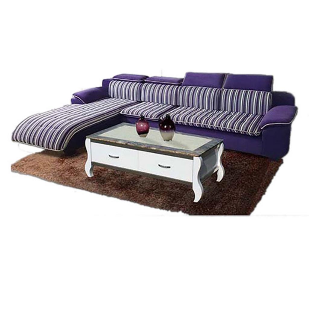 Sofa vải cao cấp SF43 trong phòng khách hiện đại góc trái và góc phải vải nỉ mềm mại