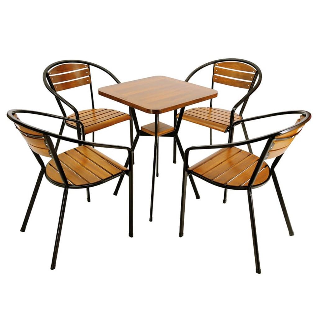 Bộ bàn Ghế Fansipan Moon 02 ( 1 bàn 2 ghế) với thiết kế tinh tế, phù hợp cả không gian trong nhà và ngoài trời.