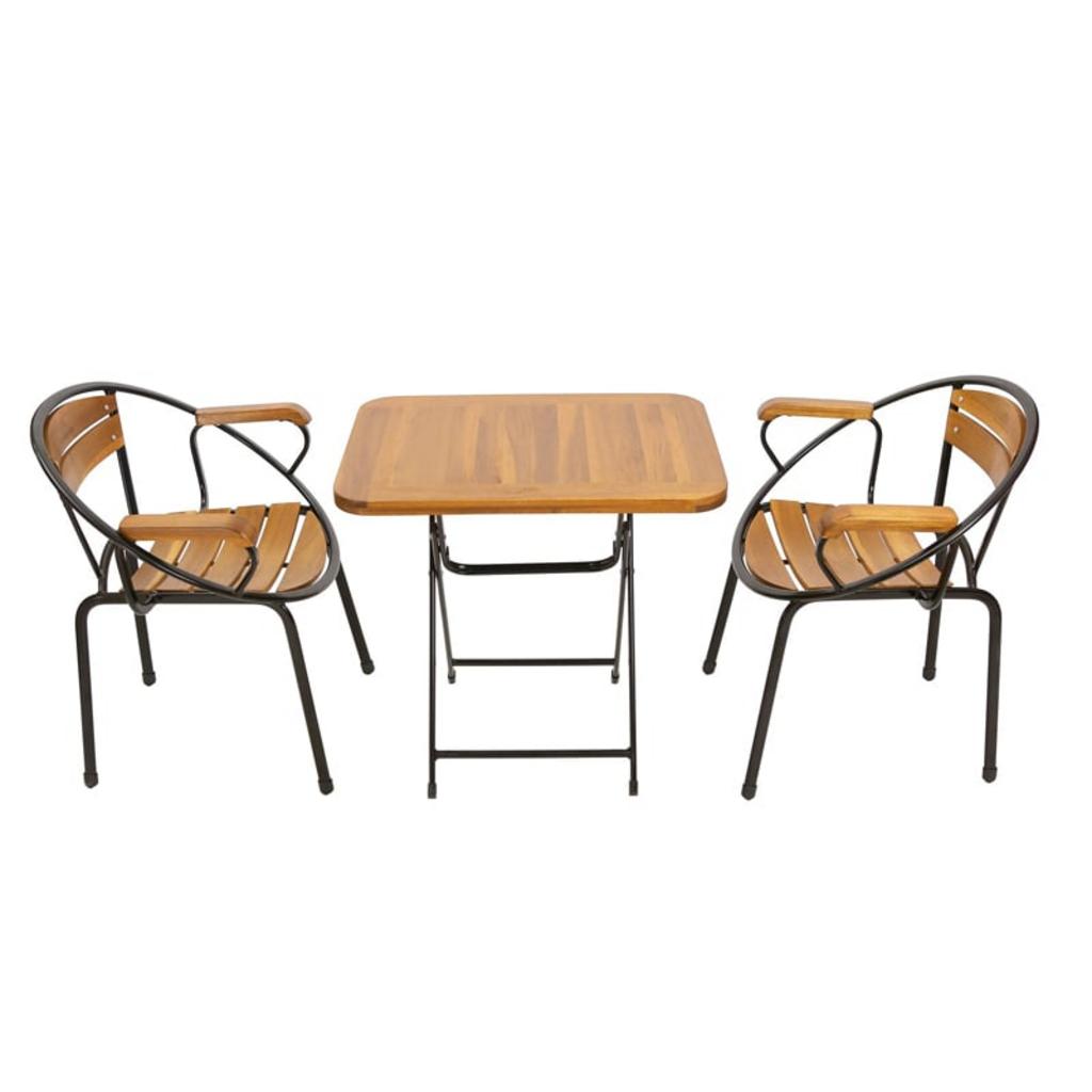 Bộ bàn ghế Fansipan Moon mini 01 với thiết kế nhỏ gọn, phù hợp cho ban công và không gian hạn chế.