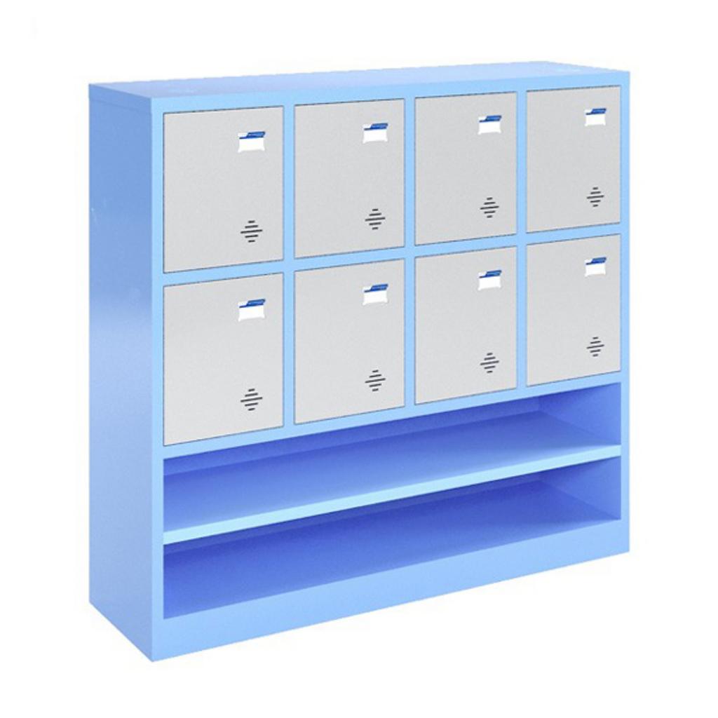 Chân nhựa điều chỉnh giúp tủ đứng vững trên mọi mặt sàn.