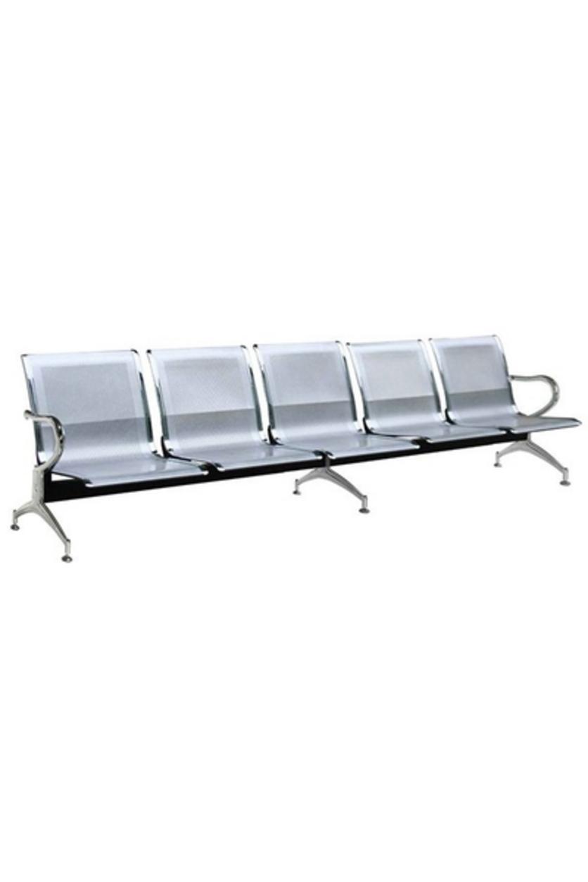 Ảnh tổng quan ghế băng chờ 5 chỗ DPY19 trên nền trung tính, thể hiện sự sang trọng và bền chắc.