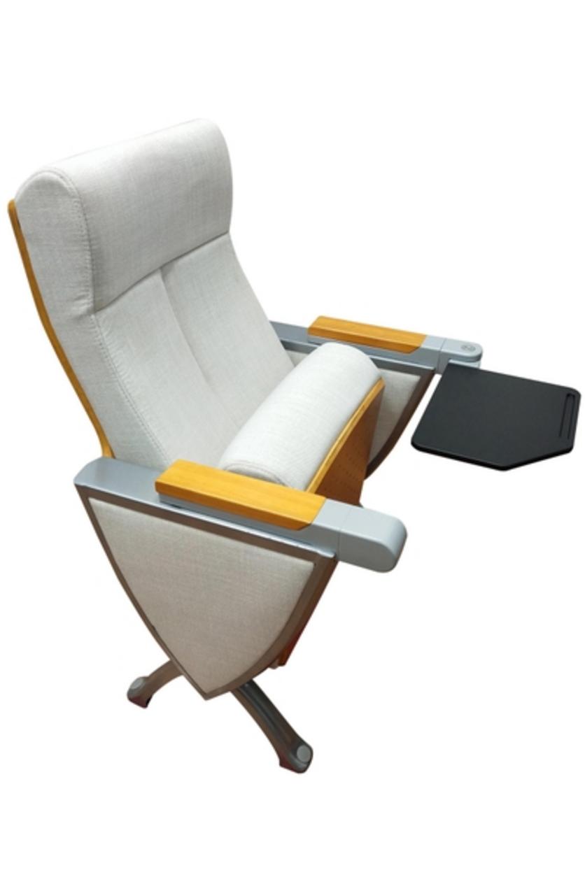Hình ảnh chân thực của Ghế hội trường P873 nổi bật trên nền trung tính.