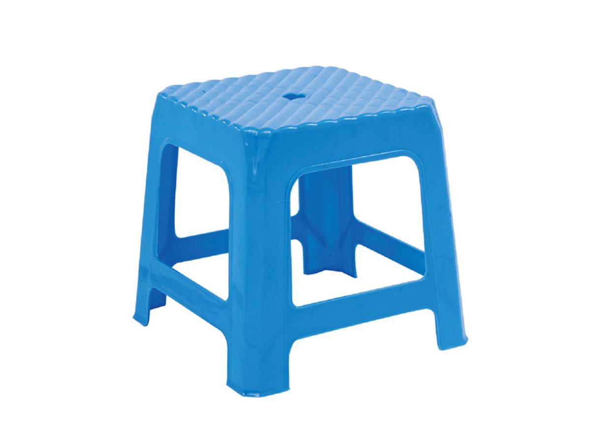 Ghế lùn sọc lớn (No.GL003) — thiết kế sọc chống trượt, bề mặt bóng dễ vệ sinh.