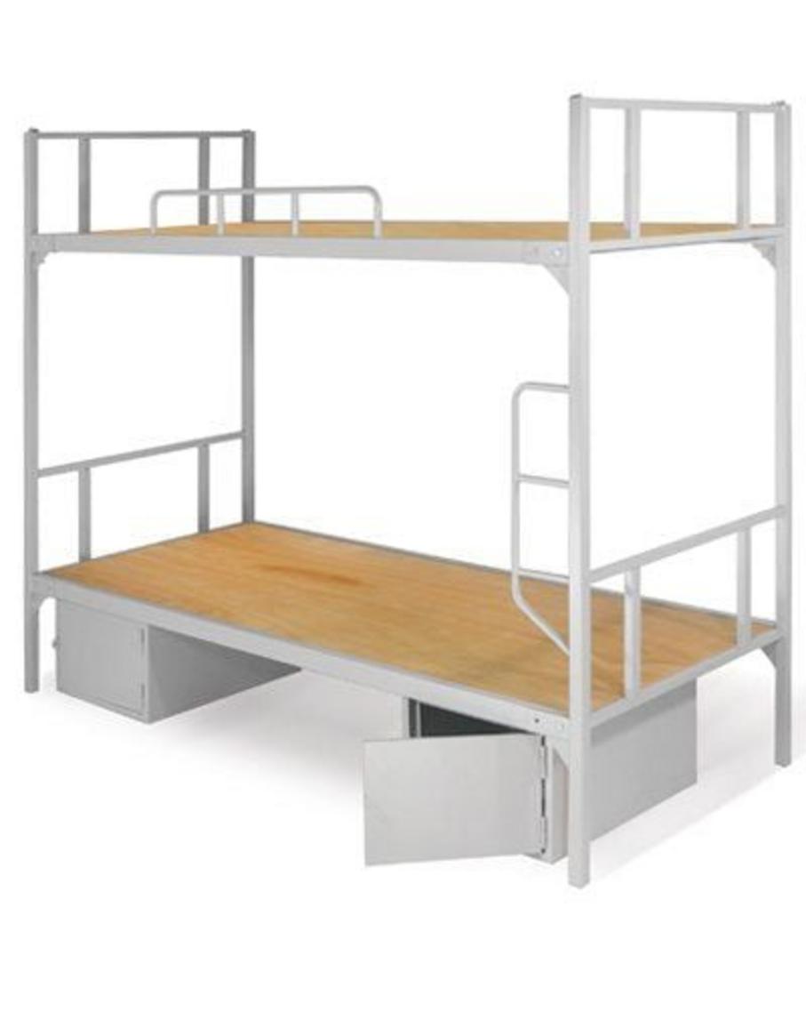 Giường sắt JS-2T-H-G với thiết kế hiện đại, bền bỉ và tiện lợi.