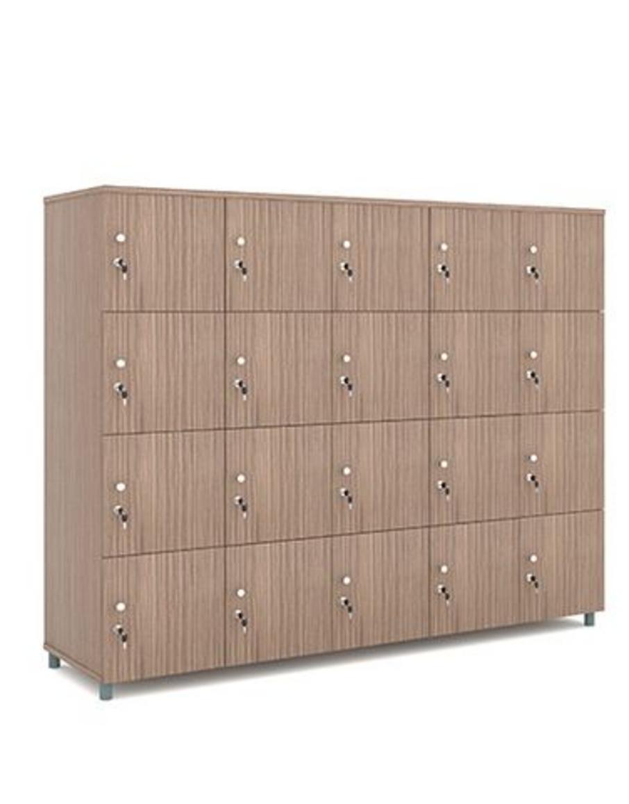 Hình ảnh chi tiết cửa kính trong suốt với khóa riêng biệt từng ngăn của Tủ giầy TJ-20K.