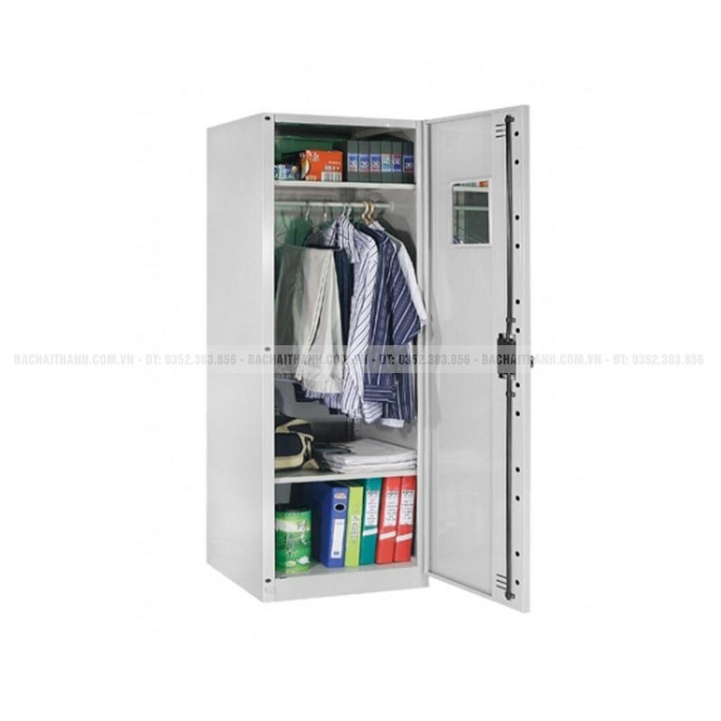 Hình ảnh khóa vuông và thanh dài clemon cao cấp của tủ sắt TST1-KV, bảo vệ tối ưu tài sản người dùng.
