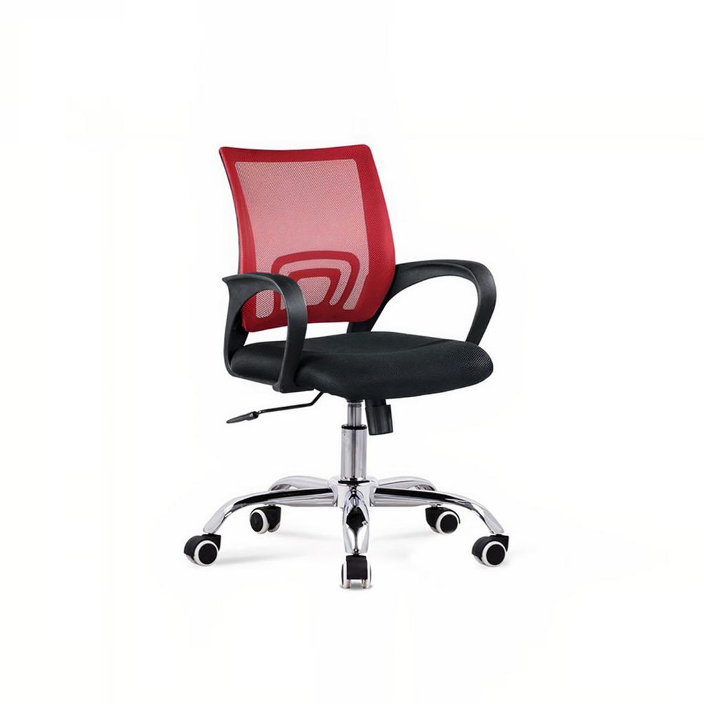 Bánh xe PU viền xám giúp Ghế văn phòng DP024 di chuyển linh hoạt và êm ái.