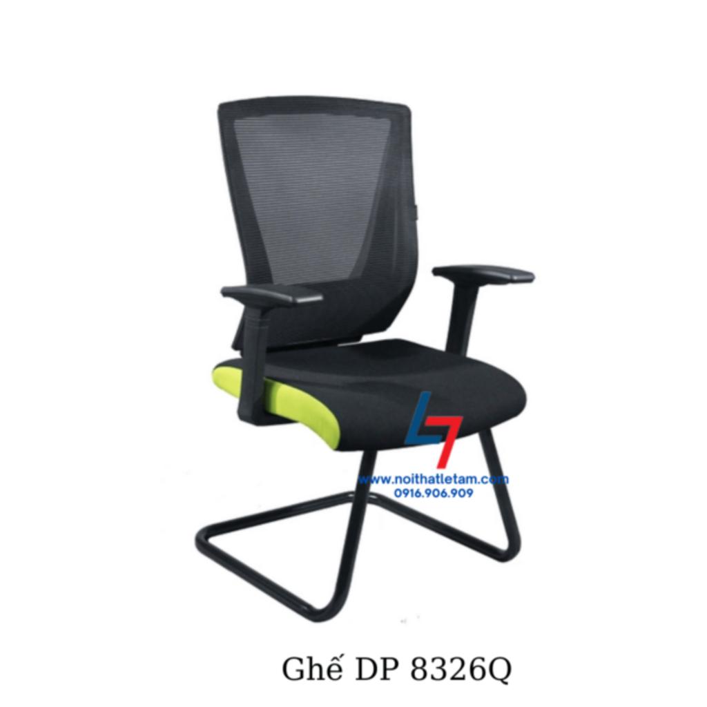 Tay ghế nhựa PP vuông cố định tạo sự chắc chắn và thoải mái.