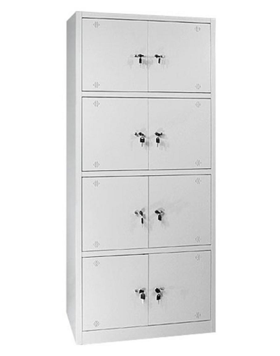 Tủ sắt TS07 với thiết kế 8 ngăn khóa riêng biệt mang lại bảo mật tối ưu.