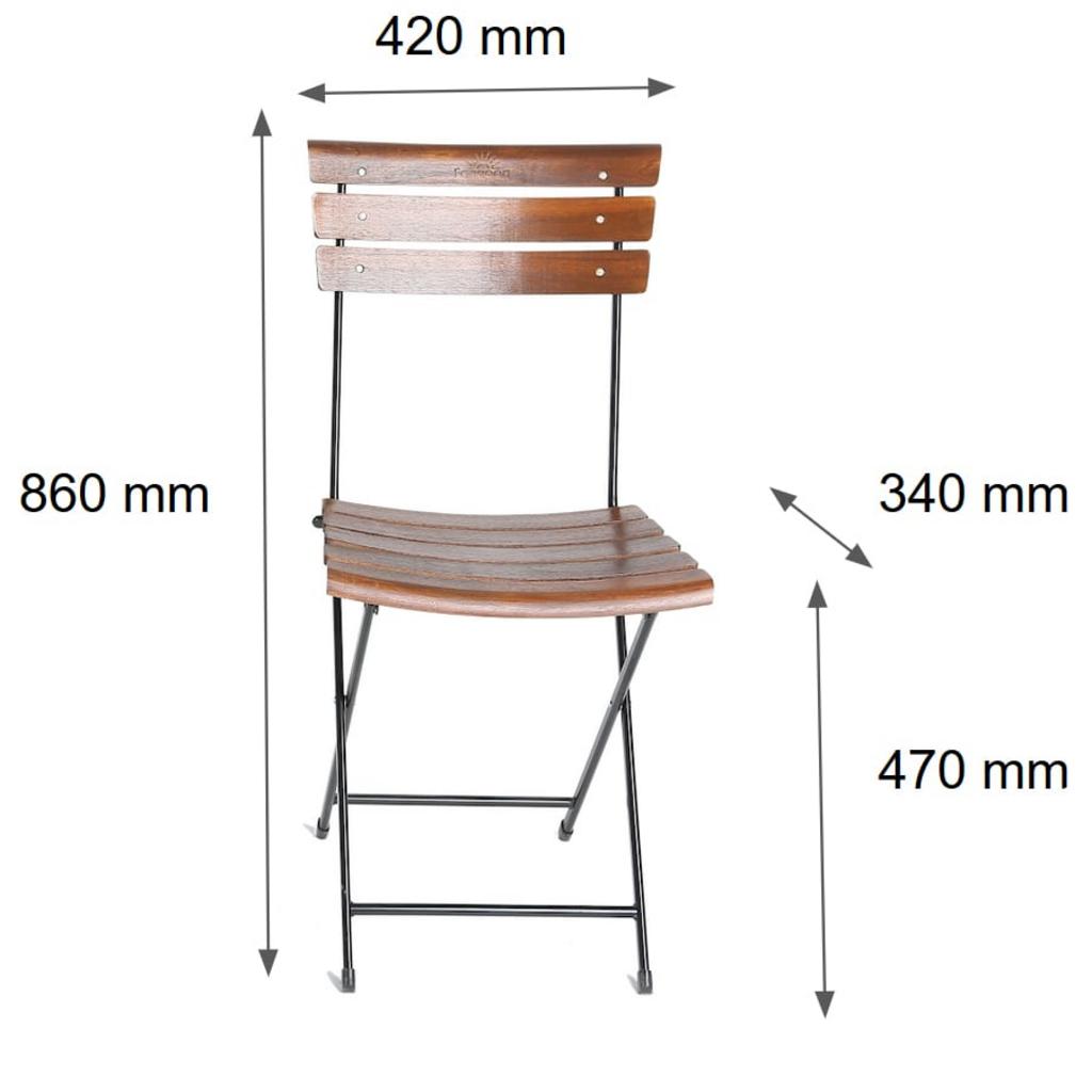 Bộ Bàn Ghế Fansipan Patio với thiết kế có thể gập gọn giúp tiết kiệm không gian.