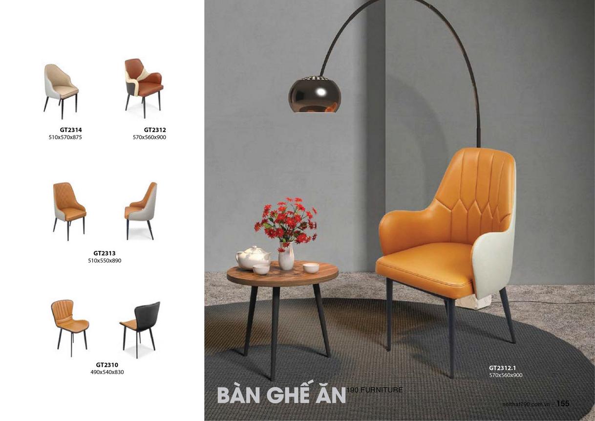 Ghế tựa GT2310 thuộc thương hiệu uy tín Nội thất 190 với chất lượng đảm bảo.