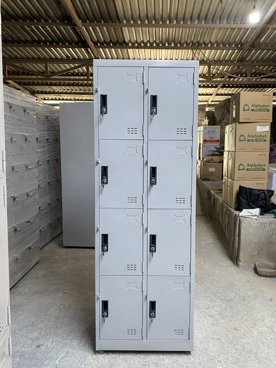 Tủ locker 8 ngăn 2 khoang 8C2K