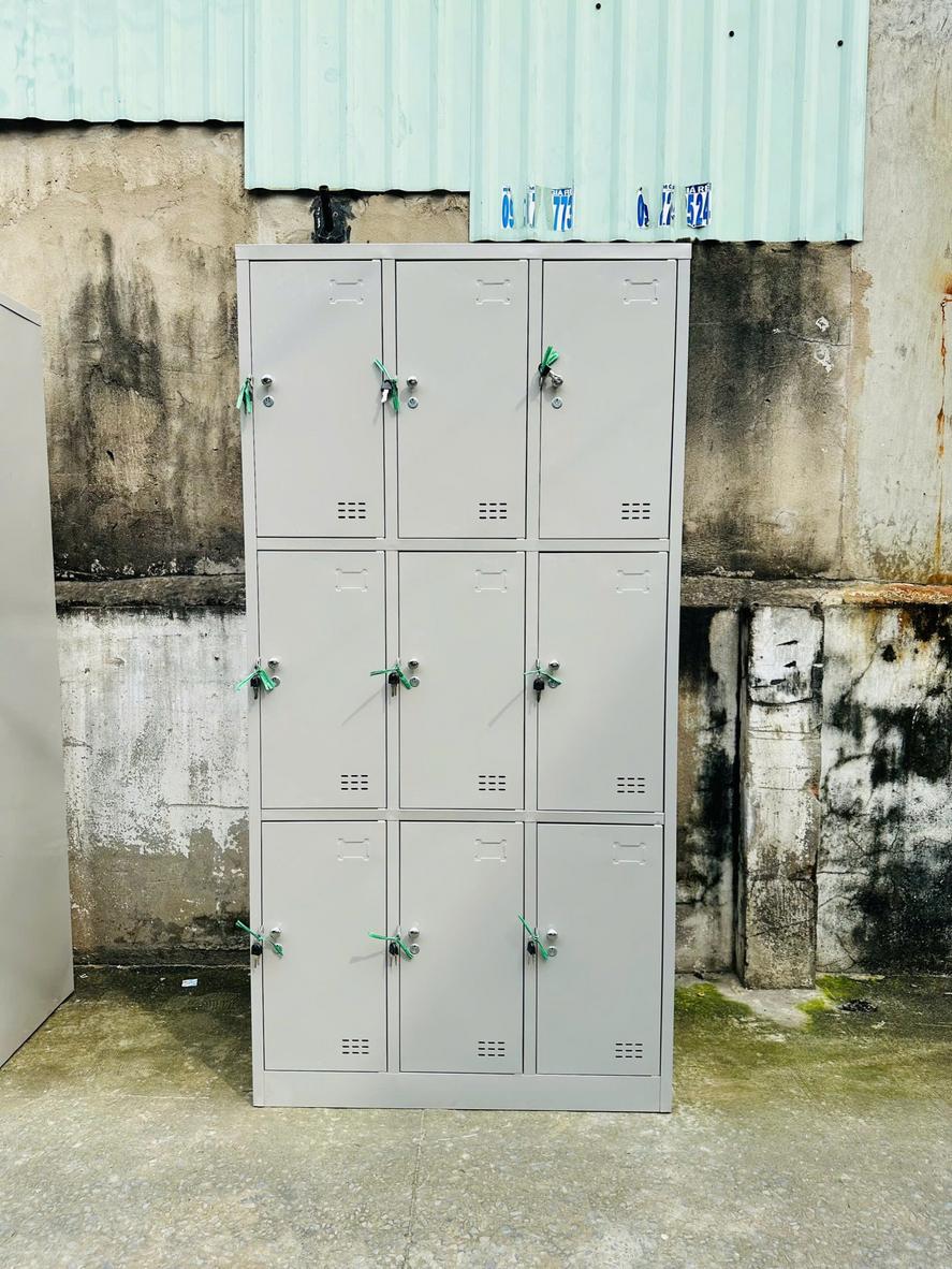 Tủ locker 9 ngăn 3 khoang 9C3KLR
