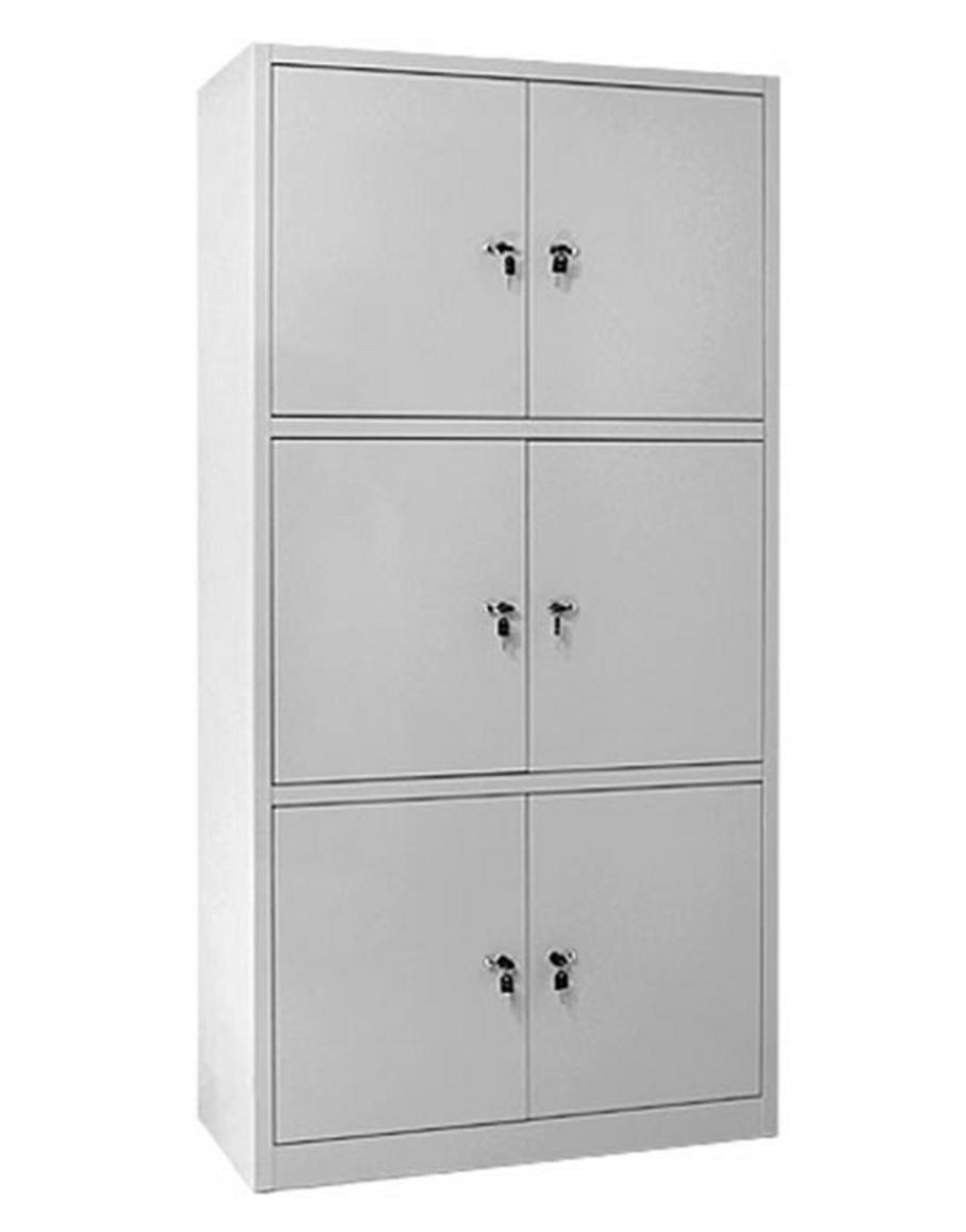 Hình ảnh chi tiết các khoang khóa riêng biệt của tủ giúp bảo mật tài sản cá nhân.