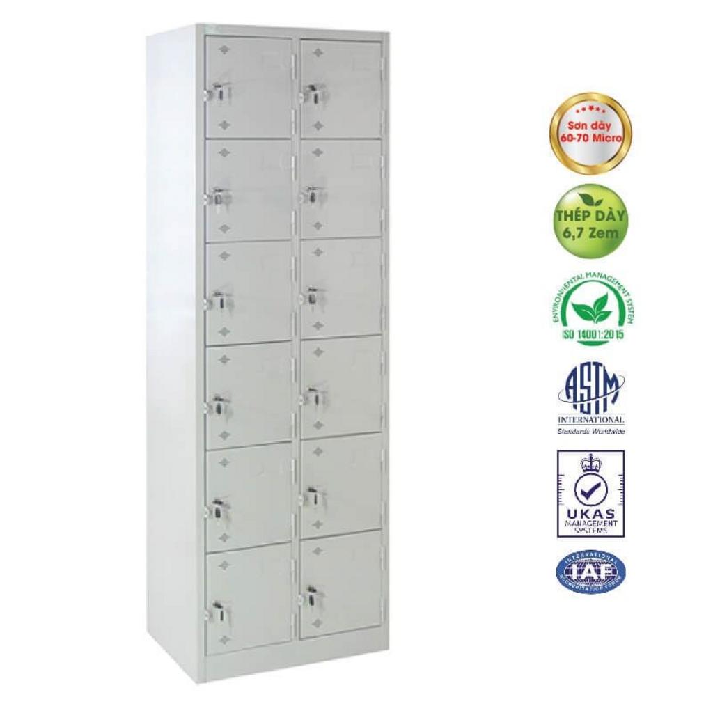 Hình ảnh chất liệu thép dày 0.6-0.7 mm của Tủ sắt TS16+1.