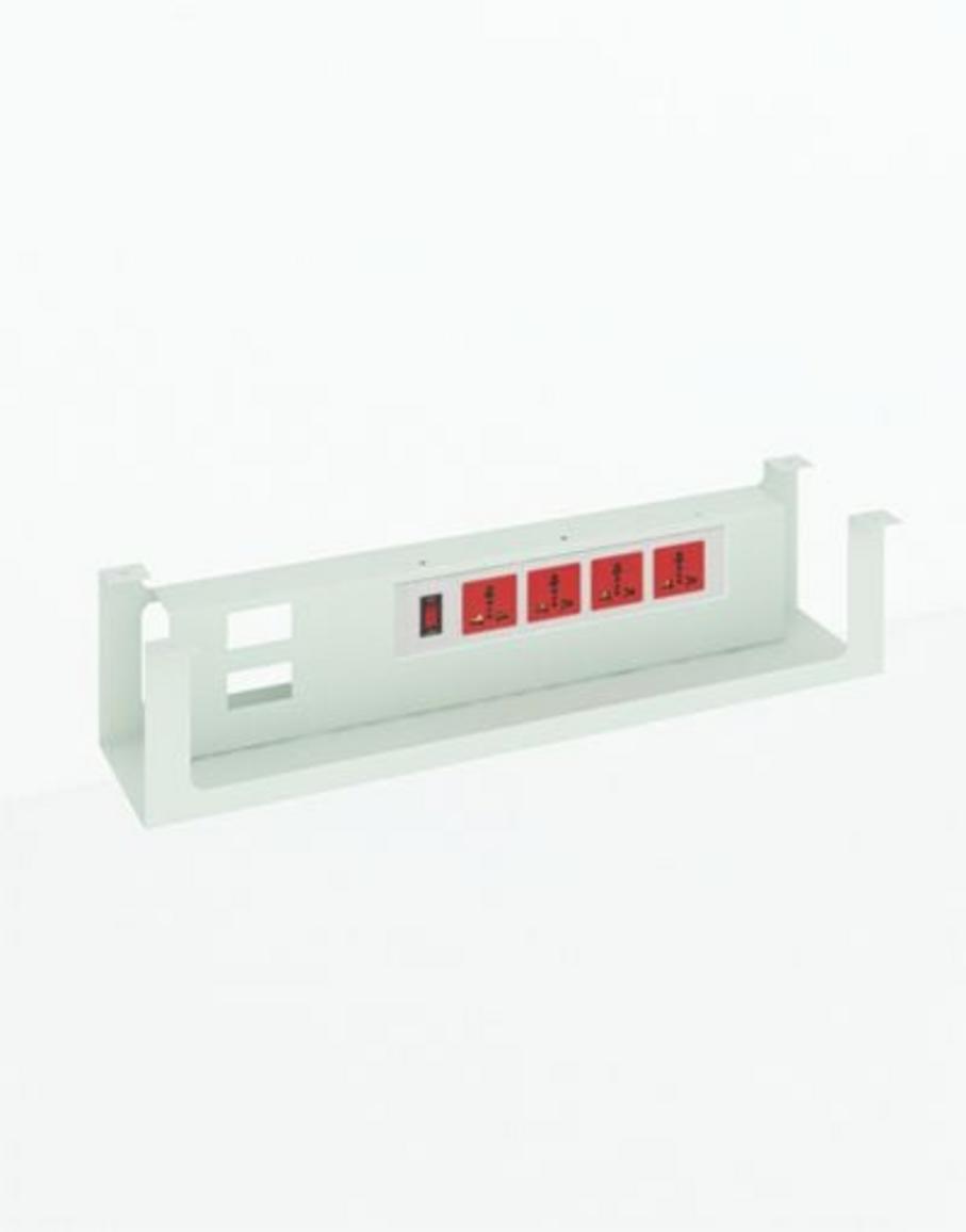 Máng điện MD02 với màu trắng và kem trang nhã, dễ dàng phối hợp nội thất.