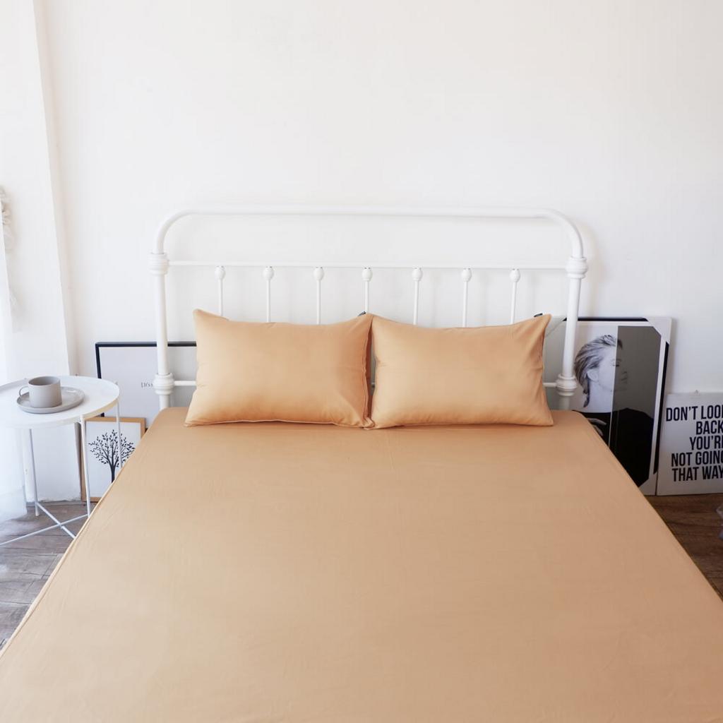 Sateen linh hoạt cho cả mùa hè và mùa đông — thoáng khí, thấm hút mồ hôi tốt.