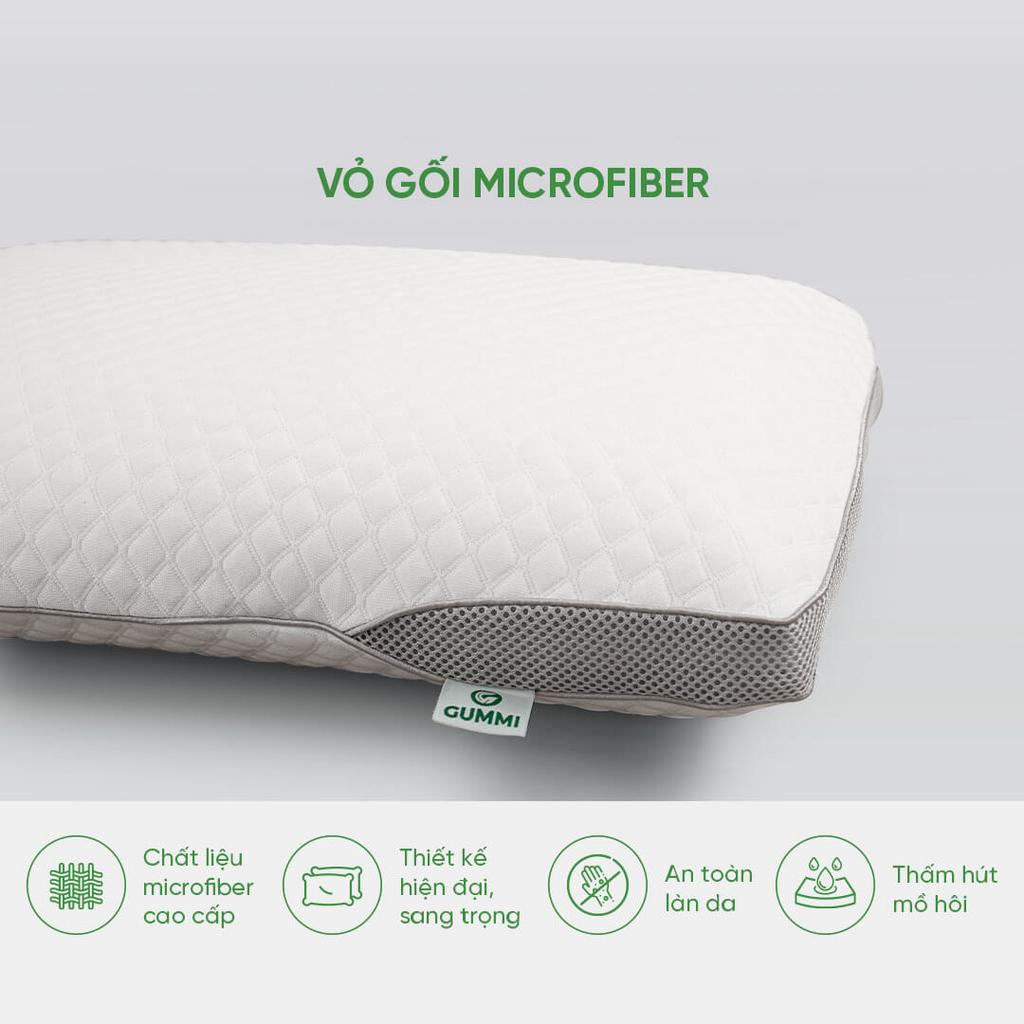 Lõi 100% cao su thiên nhiên: đàn hồi nhanh, không xẹp lún.