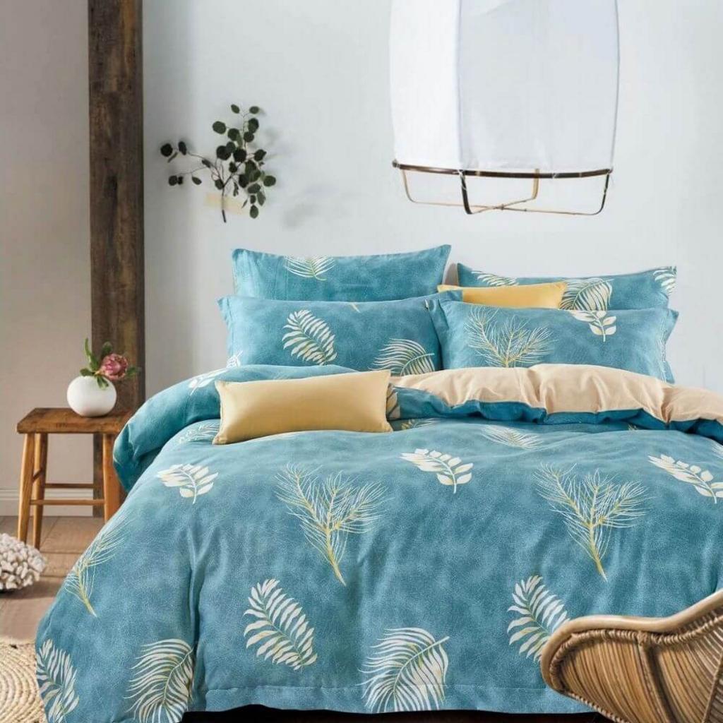 Cận cảnh vải cotton 100% của Amando Dormi — thoáng khí và mềm mịn.