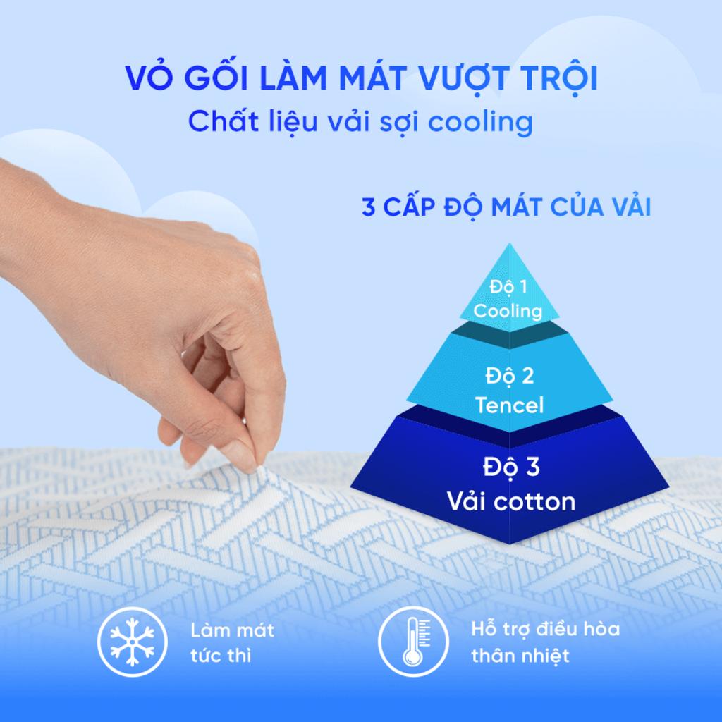 Gối foam Comfy Nami công thái học (BST Ngủ Mát)