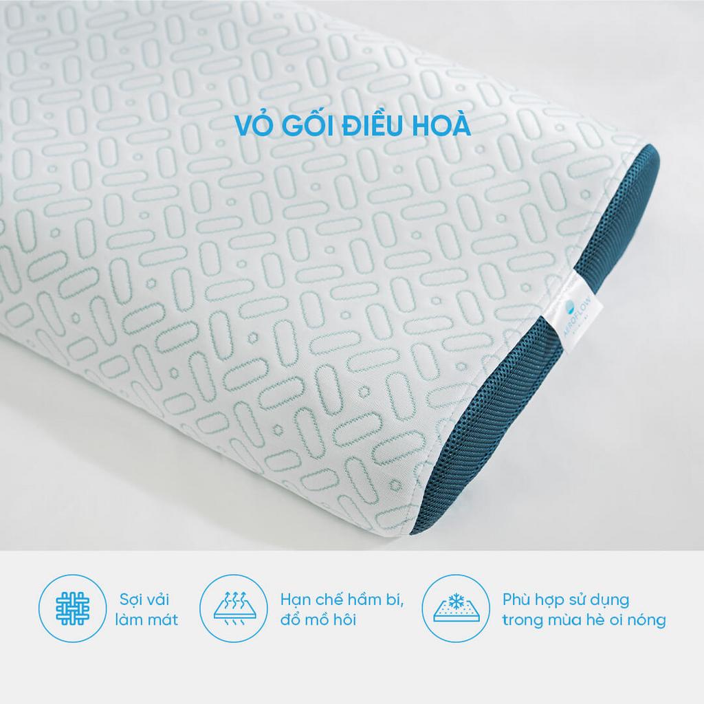 Thiết kế 2 chiều cao phù hợp cả nằm ngửa và nằm nghiêng.