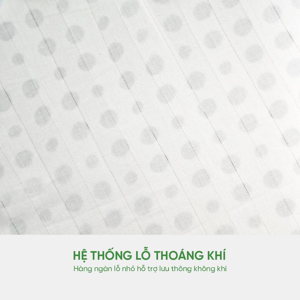 Lõi cao su thiên nhiên 100% cho độ đàn hồi và tuổi thọ cao.