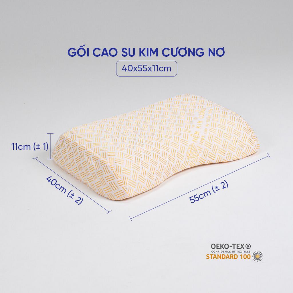 Gối Cao Su Kim Cương Nơ