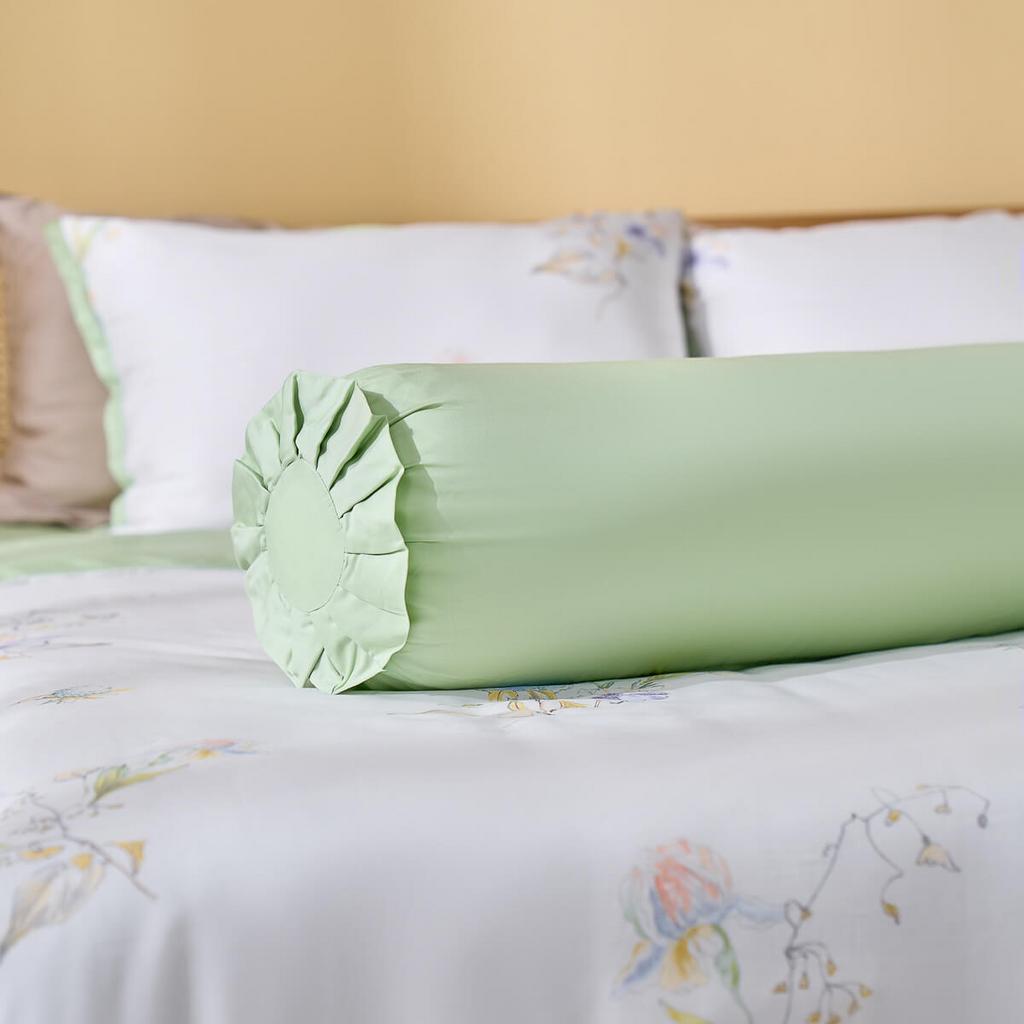 Bộ chăn ga phủ sợi gỗ thiên nhiên Amando Jamila 5 chi tiết LC007