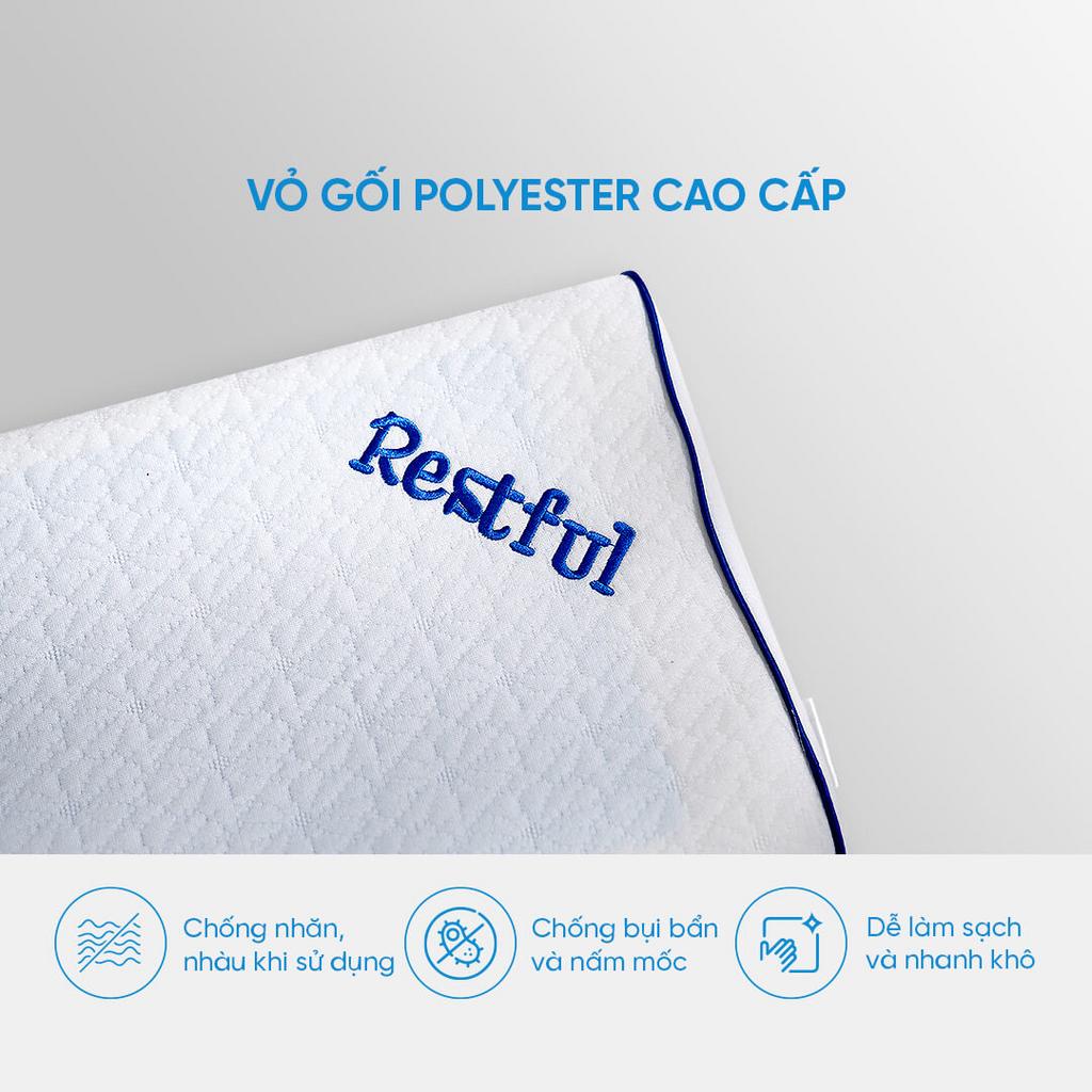 Thiết kế lượn sóng ôm cổ & vai, hỗ trợ cột sống.