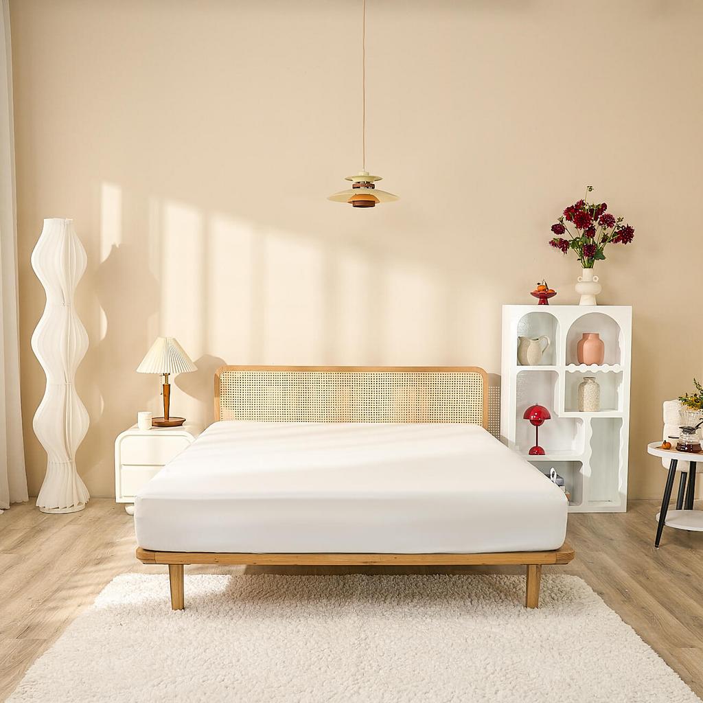 Mặt cắt minh họa: Tencel + màng TPU chống thấm nhưng vẫn thoáng.
