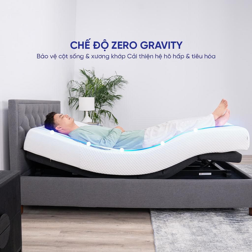 Demo chế độ Zero Gravity: giảm áp lực cột sống, thư giãn toàn thân.