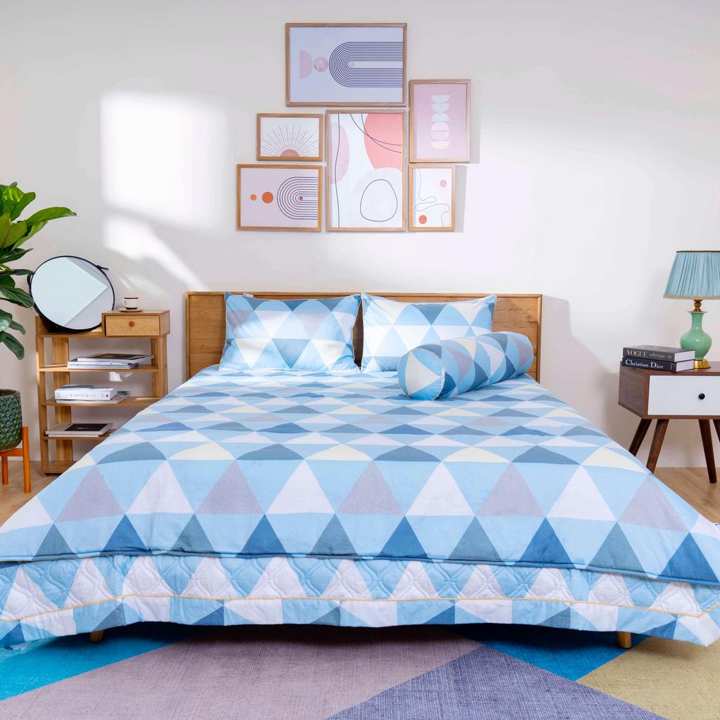 Bộ chăn ga phủ cotton Amando Dream 5 chi tiết
