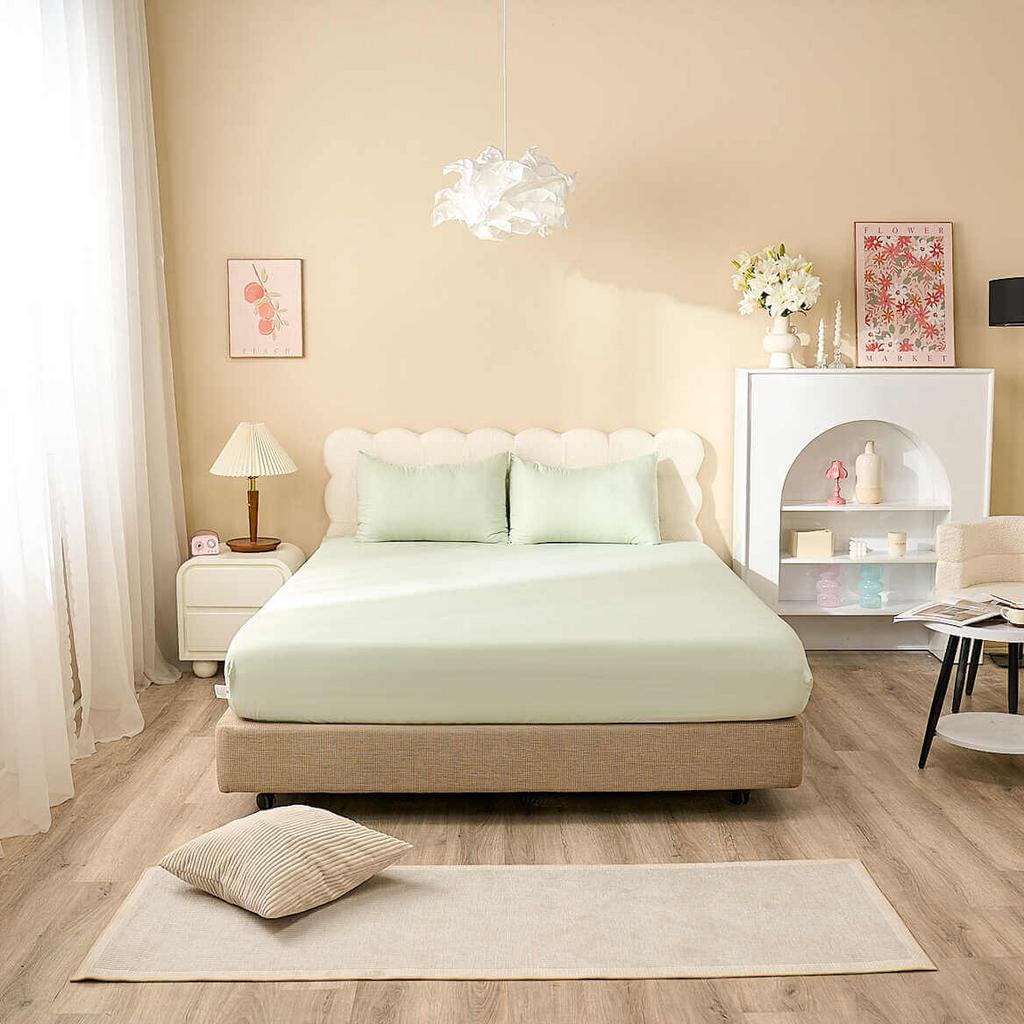 Bộ ga chun Goodnight Airsilk - mềm mịn, ôm sát nệm, tông pastel sang trọng.