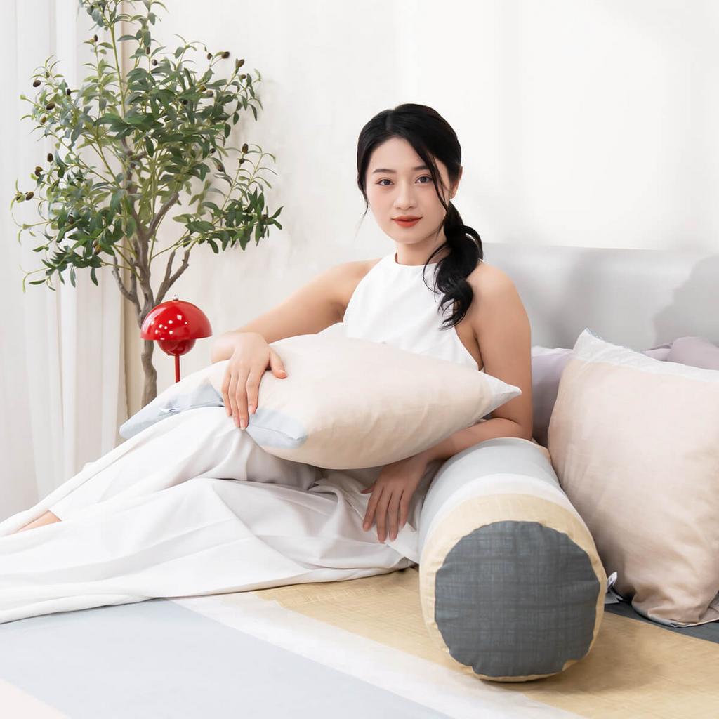 Bộ ga chun Tencel Amando Celia TP006 - mềm mại, mát và dễ chăm sóc.