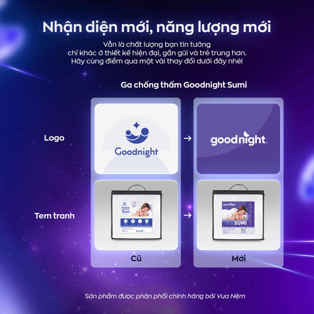 Ga chống thấm Goodnight Sumi mềm mại, kháng khuẩn, thông thoáng