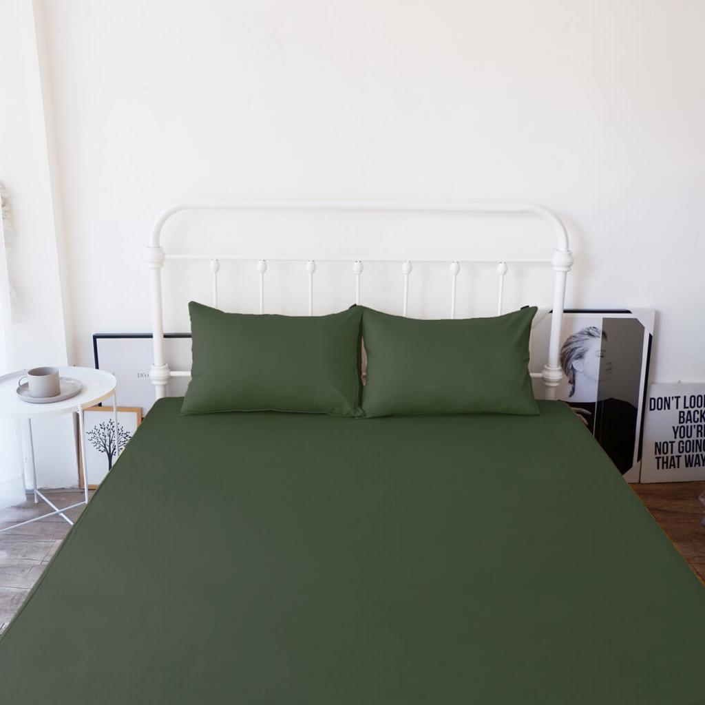 Bộ ga chun Sateen 3 món — bề mặt bóng mượt và 9 mẫu phối sang trọng.