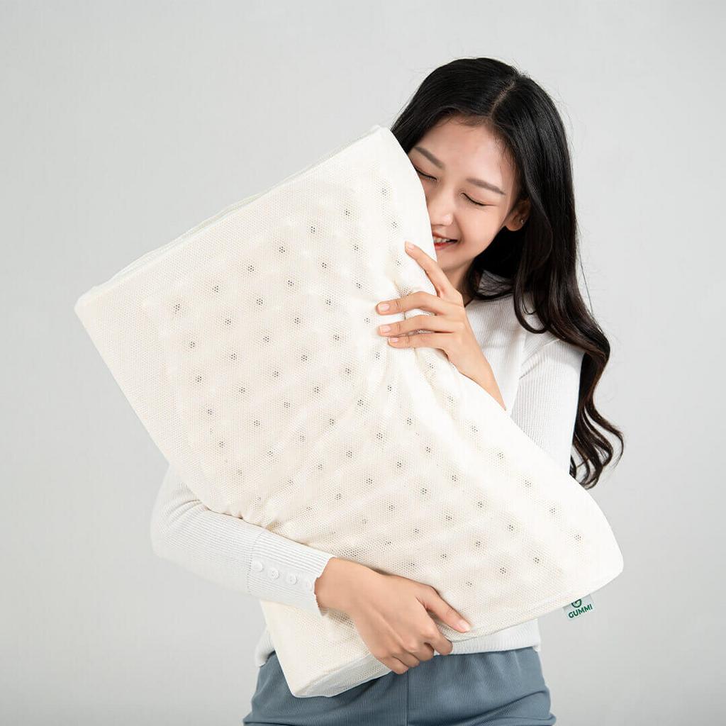Gối cao su Gummi Oren — 100% cao su thiên nhiên, thiết kế công thái học và bề mặt massage.