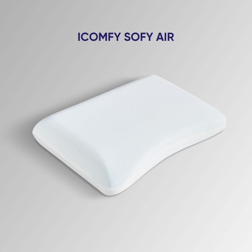 Gối foam iComfy Sofy Air công nghệ Aero Memory Foam độc quyền (BST Ngủ Mát)
