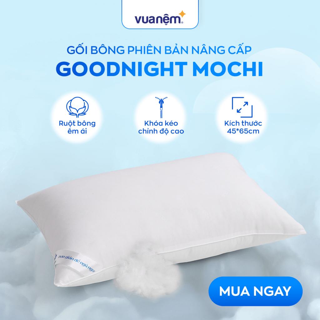 Gối lông vũ nhân tạo Goodnight Mochi siêu êm chuẩn khách sạn 5 sao