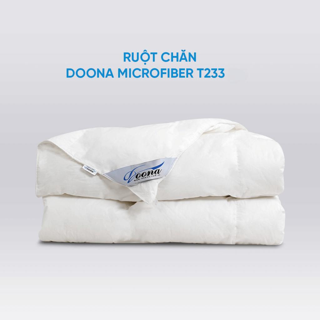 Ruột chăn Doona MICROFIBER: êm như lông vũ, nhẹ và phom chuẩn.