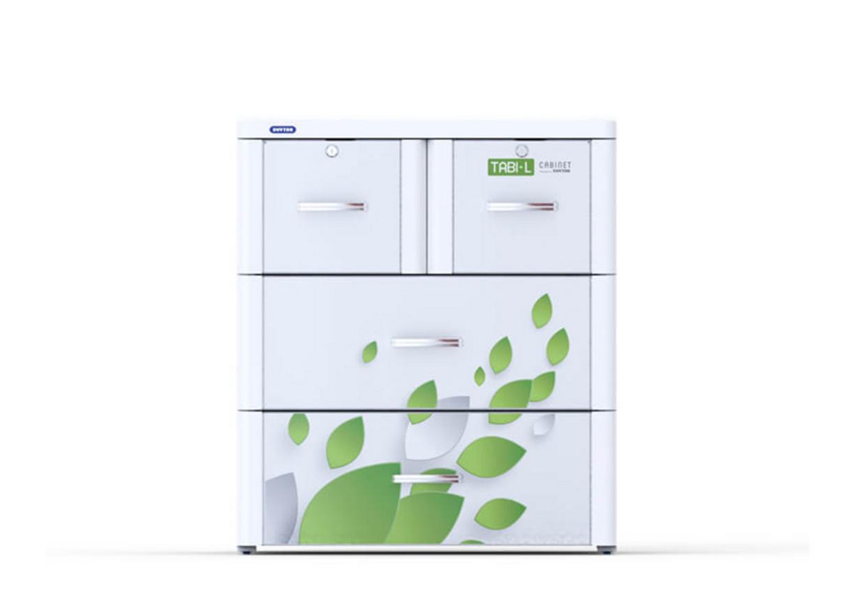 Hero: Tủ Tabi L trắng 3 ngăn (70 x 48 x 80 cm) — gọn gàng, dễ dùng cho căn hộ nhỏ.