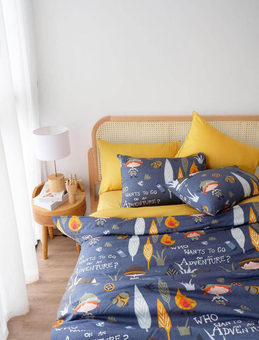 Bộ sưu tập họa tiết Amando Dream — dễ phối với nhiều phong cách phòng ngủ.