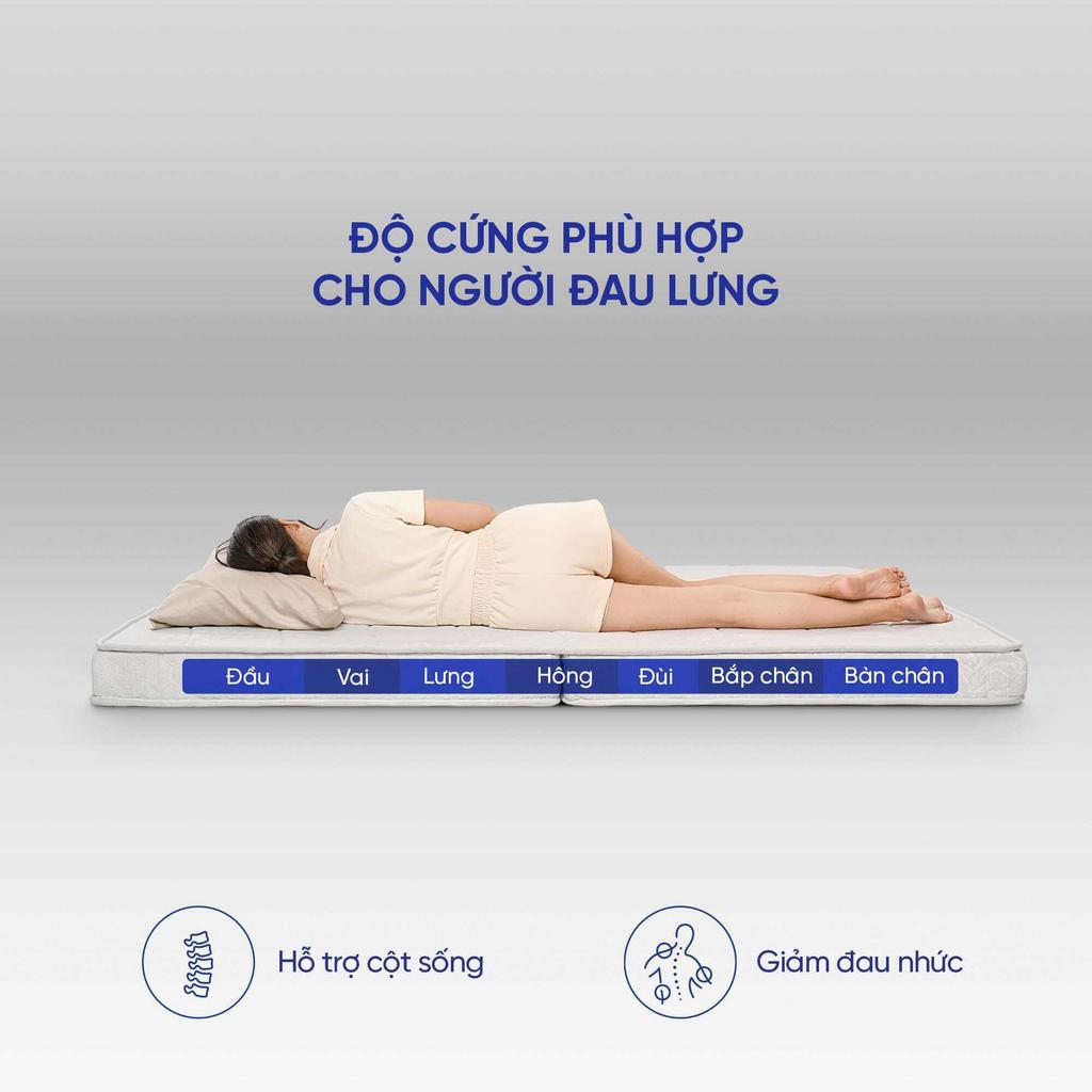 Lõi bông ép đa tầng: phân vùng nâng đỡ, hạn chế xẹp.