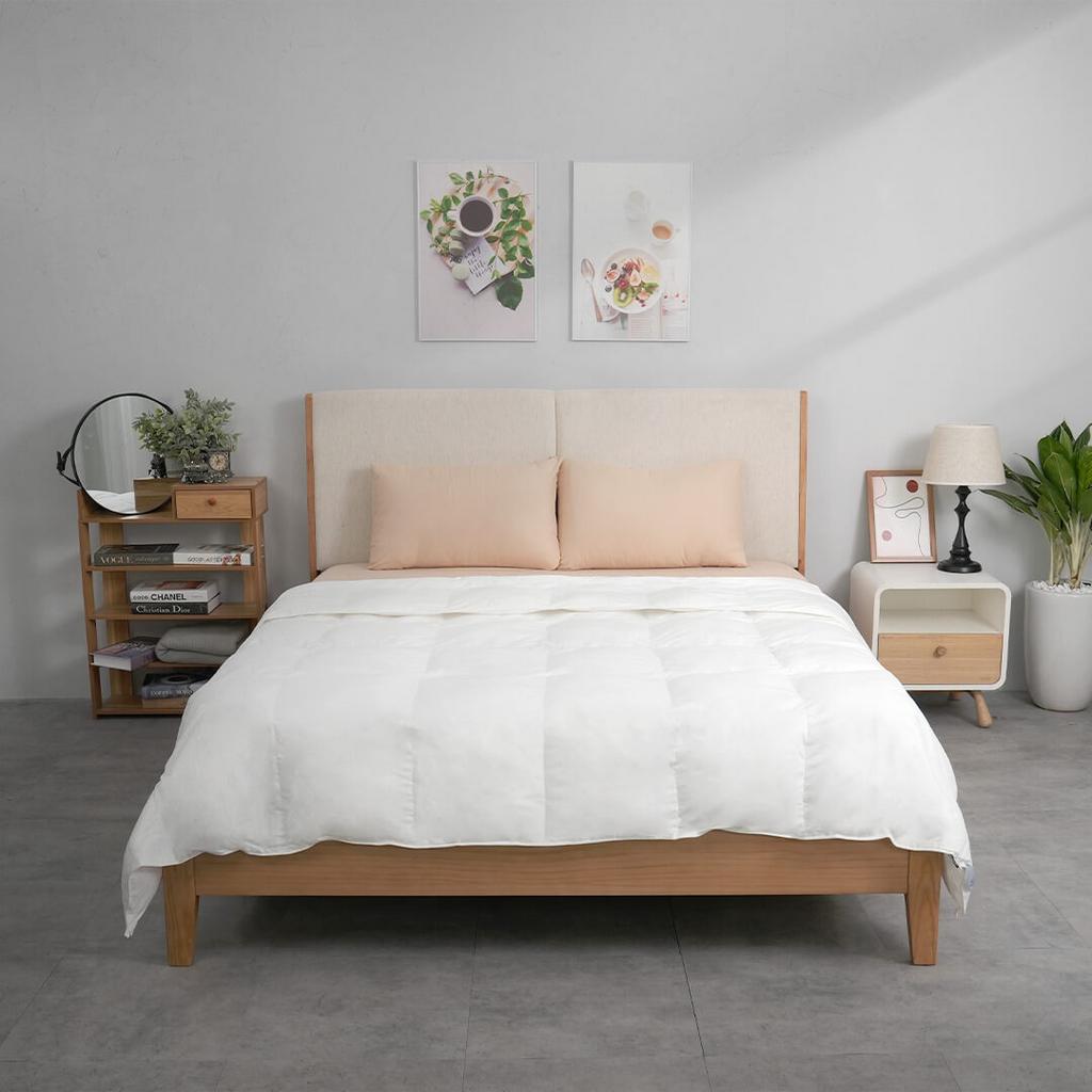 Cận cảnh sợi microfiber 100% — mềm mại như lông vũ.