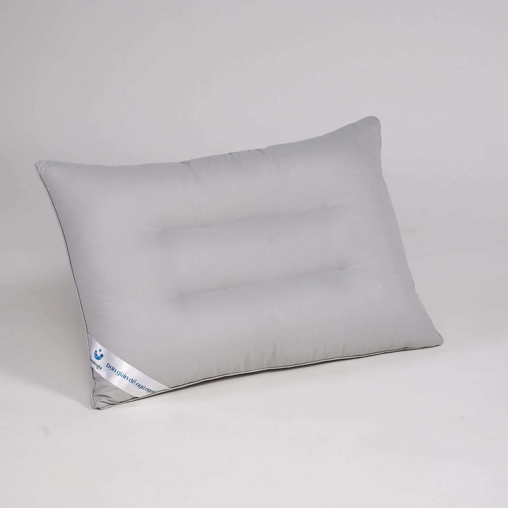 Ruột microfiber siêu mịn: nhìn rõ cấu trúc sợi và độ bồng bềnh.