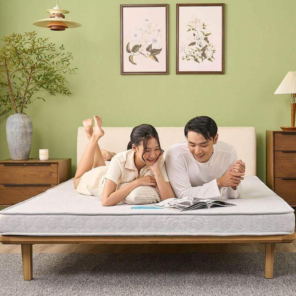 Nệm bông ép cao cấp Wonjun Pure Premium nâng đỡ vững chắc dày 12cm gấp 2