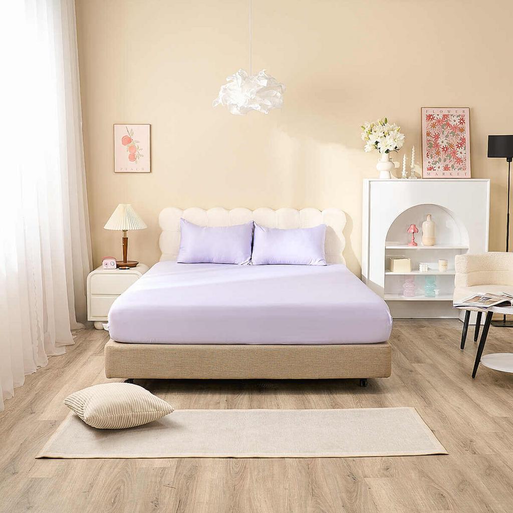 Pha vải 55% Tencel + 45% Polyester: mềm và bền.