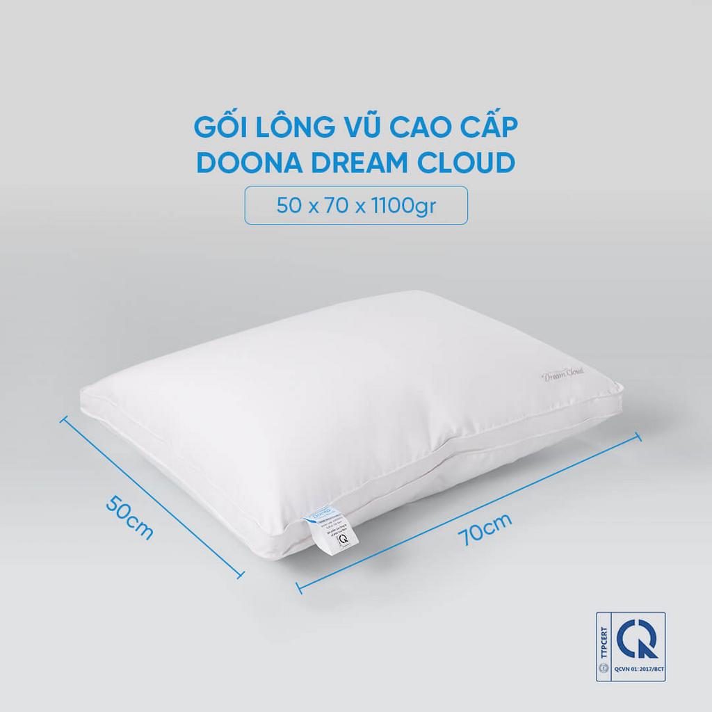 Ruột 70% lông nhung cho độ bồng tự nhiên, ít xẹp.