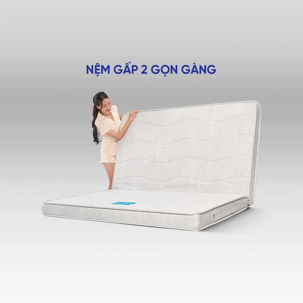 Nệm bông ép cao cấp Wonjun Pure Premium nâng đỡ vững chắc dày 12cm gấp 2